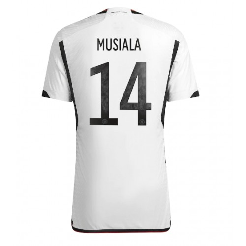 Fotbalové Dres Německo Jamal Musiala #14 Domácí MS 2022 Krátký Rukáv